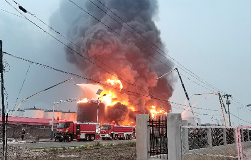 XCMG compressed air foam fire truck rescues the fire in Gaoming District, Foshan City, Guangdong Province